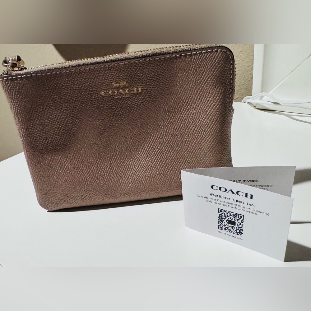 Coach Metallic Leather Pouch